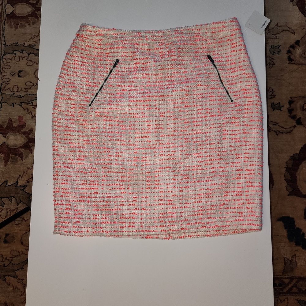 Halogen Pink and Ivory Skirt